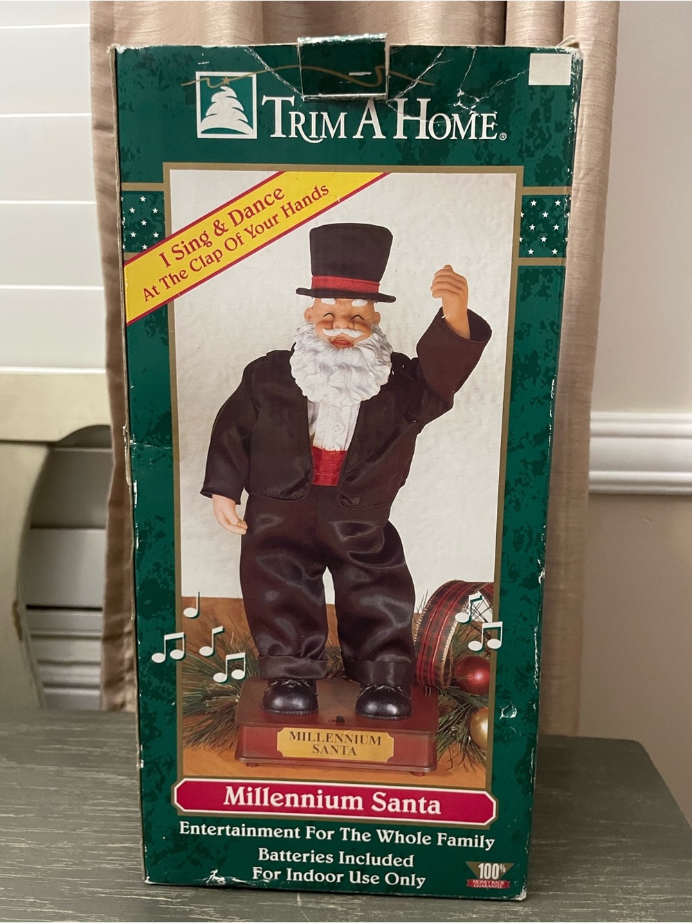 Millennium Santa - Holiday christmas display animated figurine sings & dance